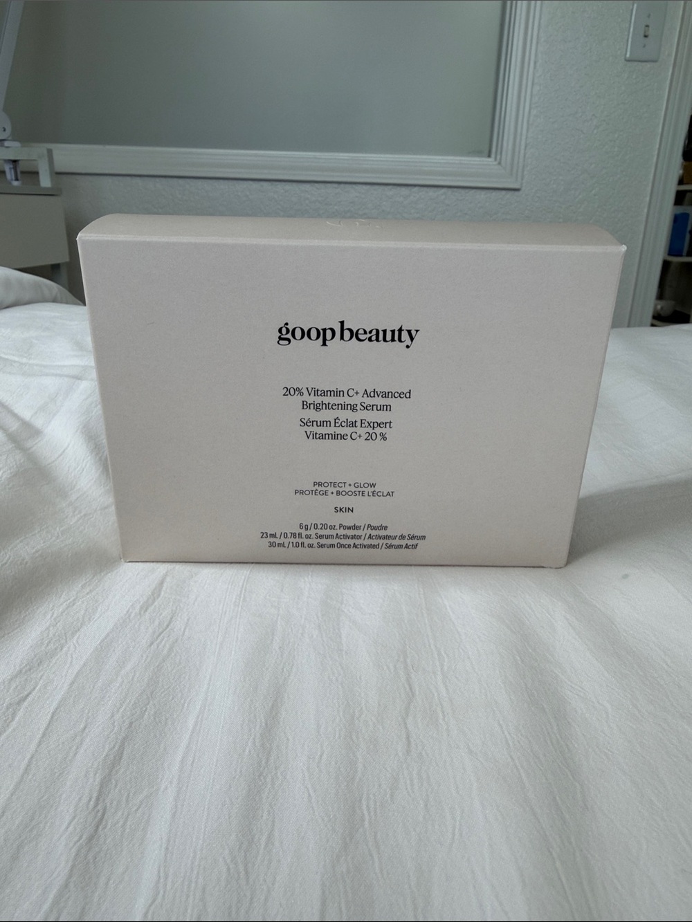 goopbeauty 20% Vitamin C+ Advanced Brightening Serum — Cream Packaging